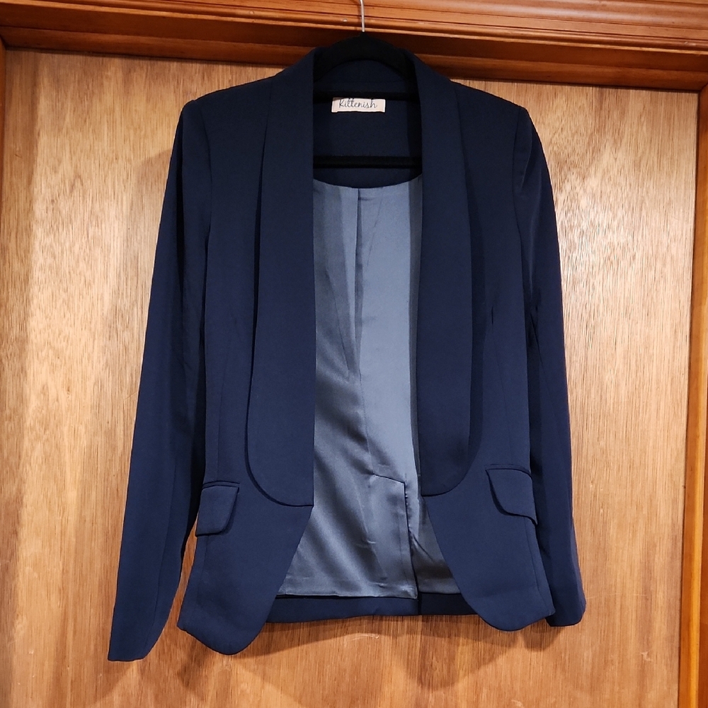 Kittenish Women's Classic Navy Suit Jacket
